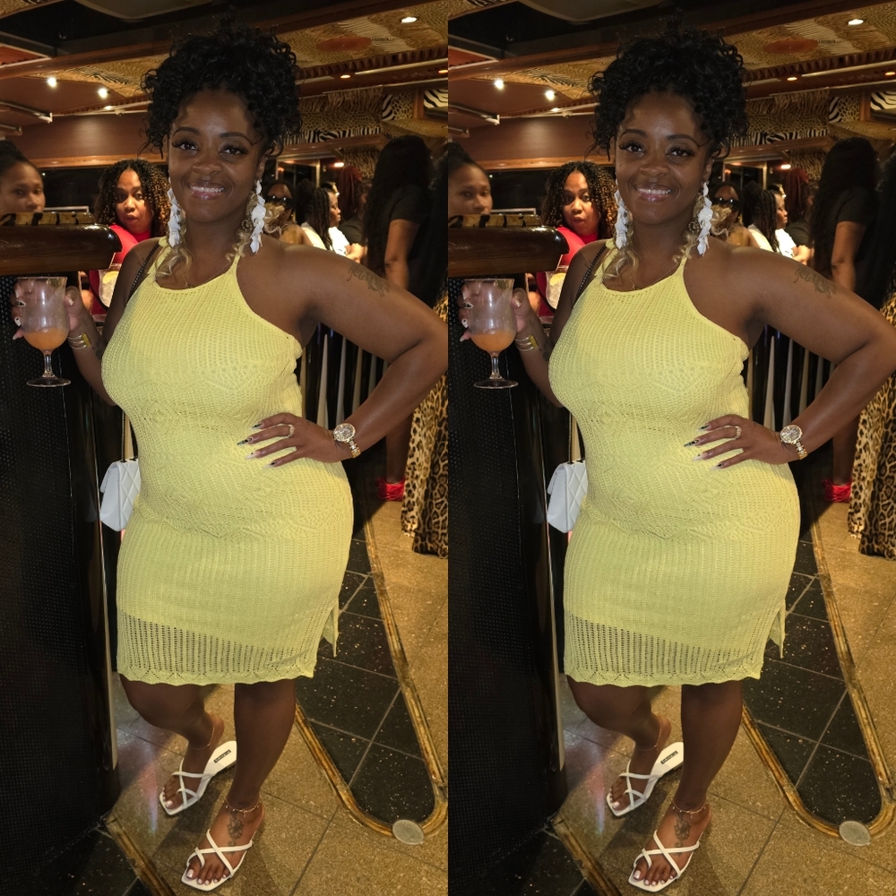 Fashion Nova Crotchet Halter Dress